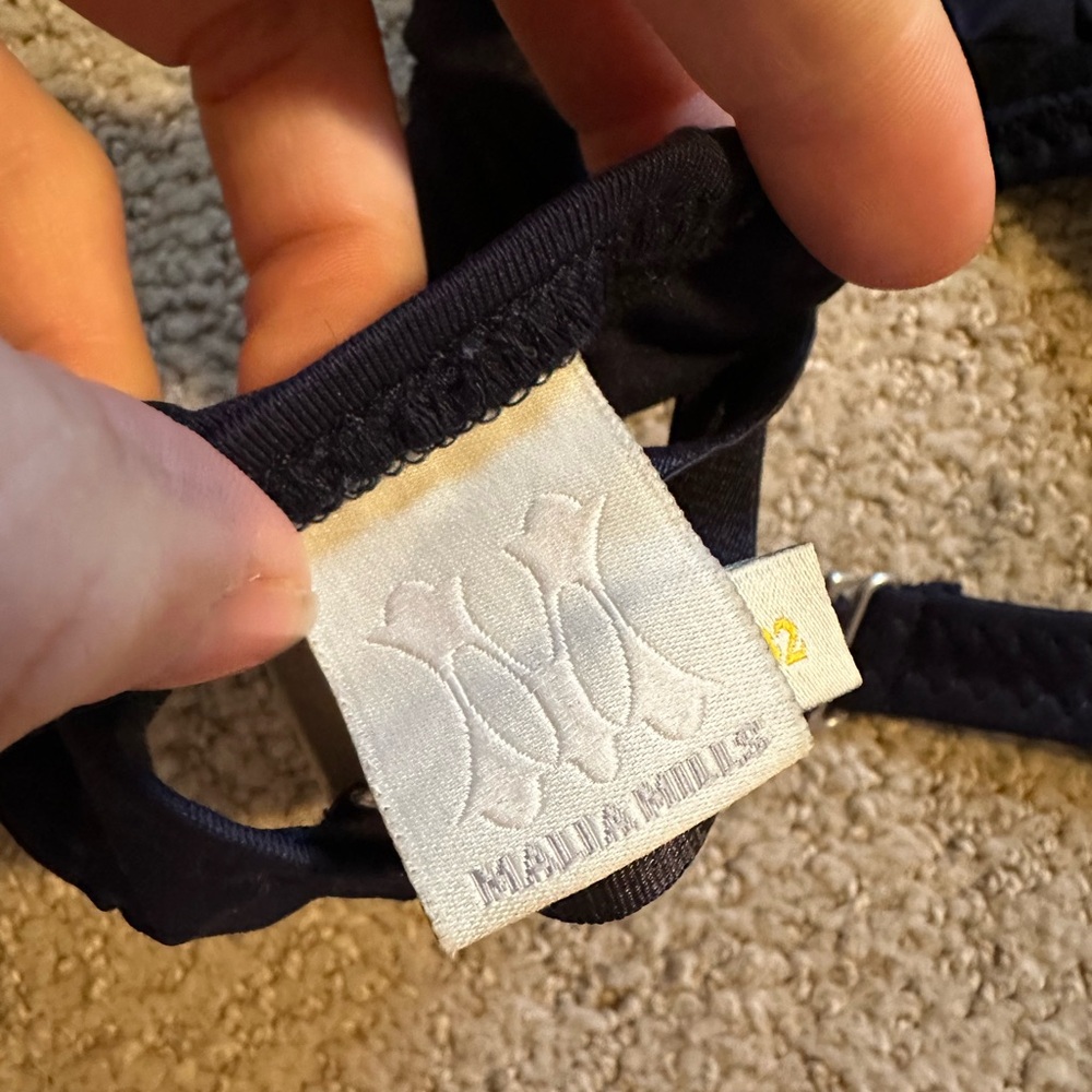 Malia Mills quilted bikini top navy - Picture 4 of 5